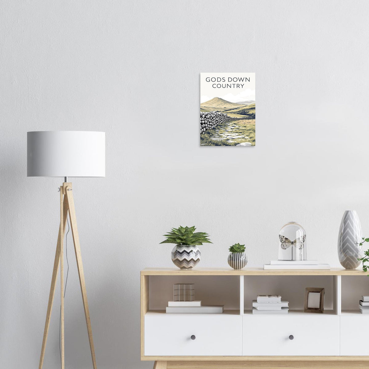Yorkshire Dales Gods Own Country Art Print Poster Wall Art UK | Unique - Wild Thread Co