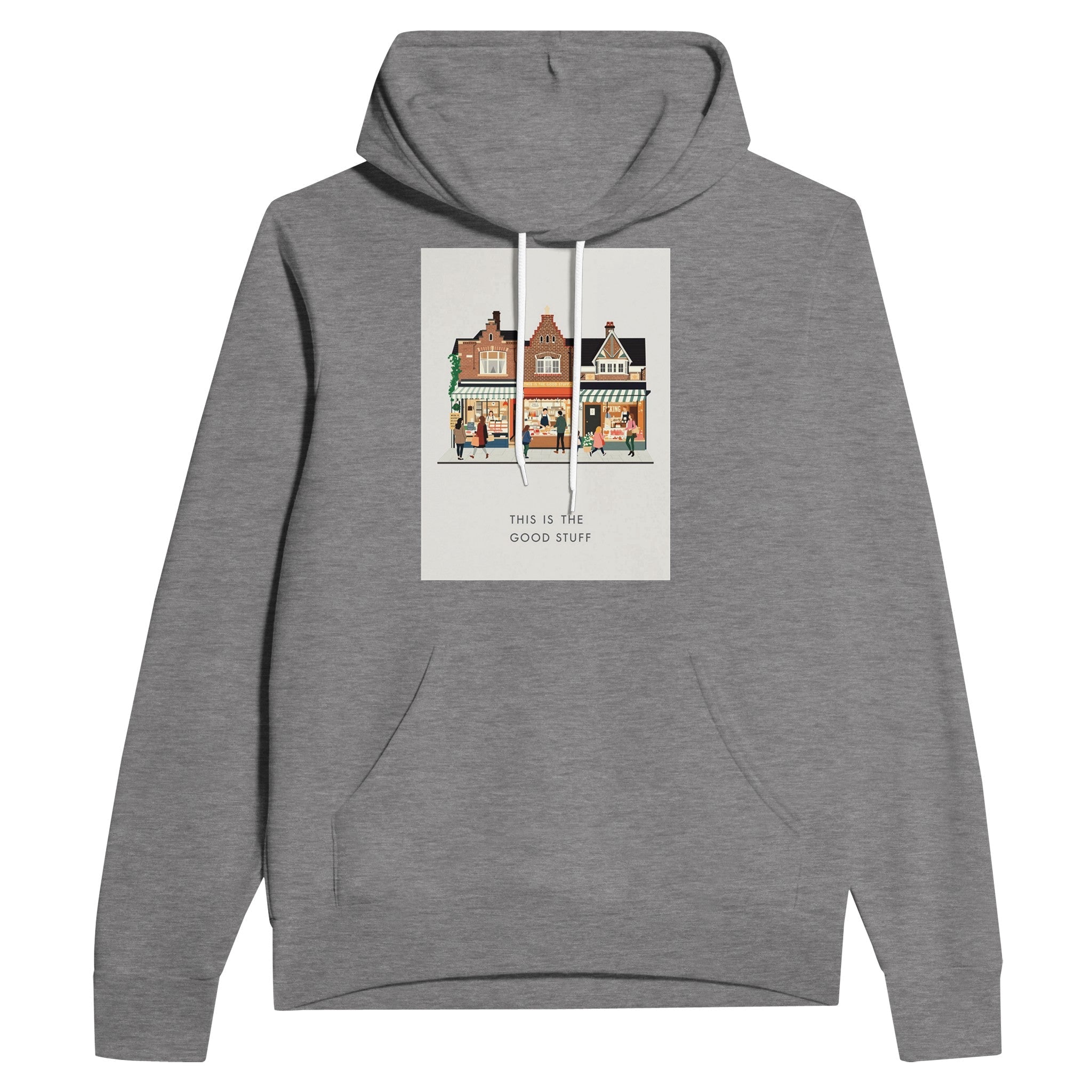 Yorkshire Market Town Saturday Morning British High Street Hoodie - Wild Thread Co