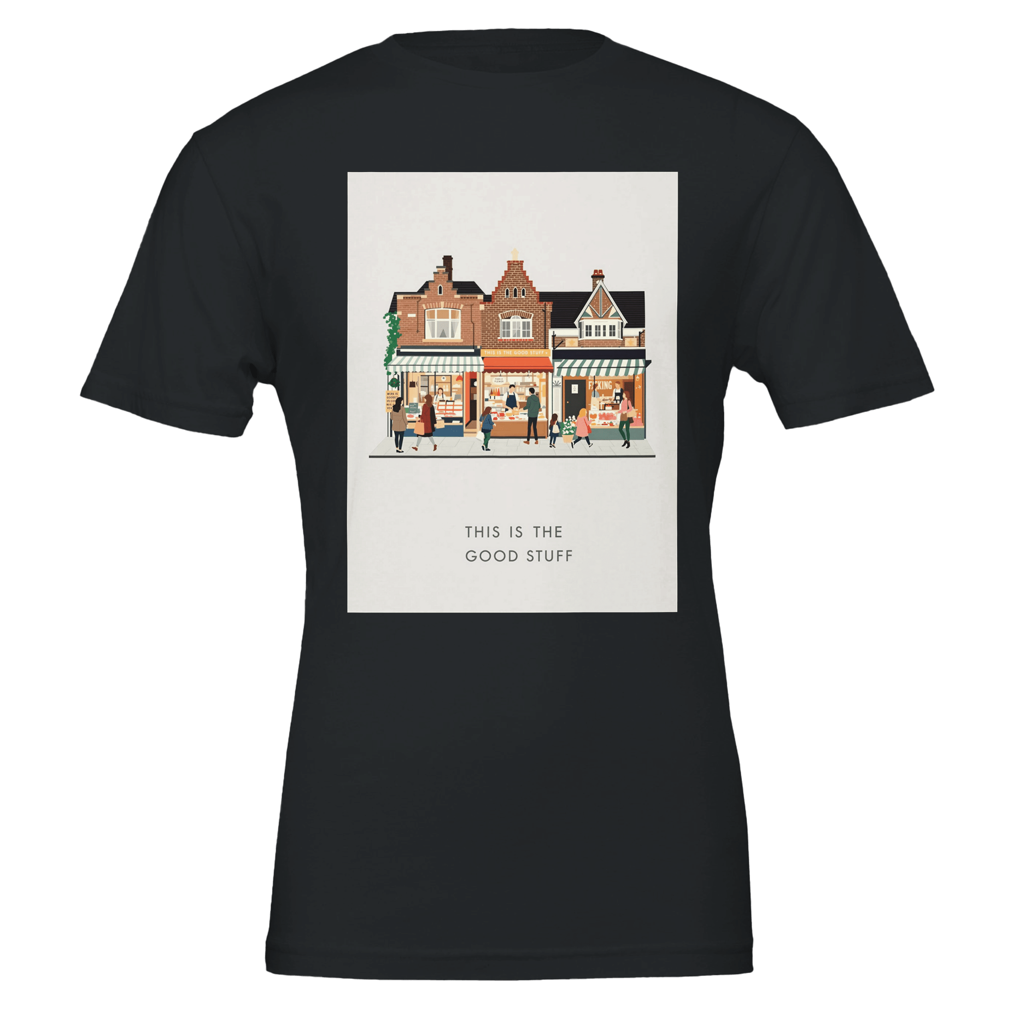 Yorkshire Market Town Saturday Morning British High Street Tee - Wild Thread Co