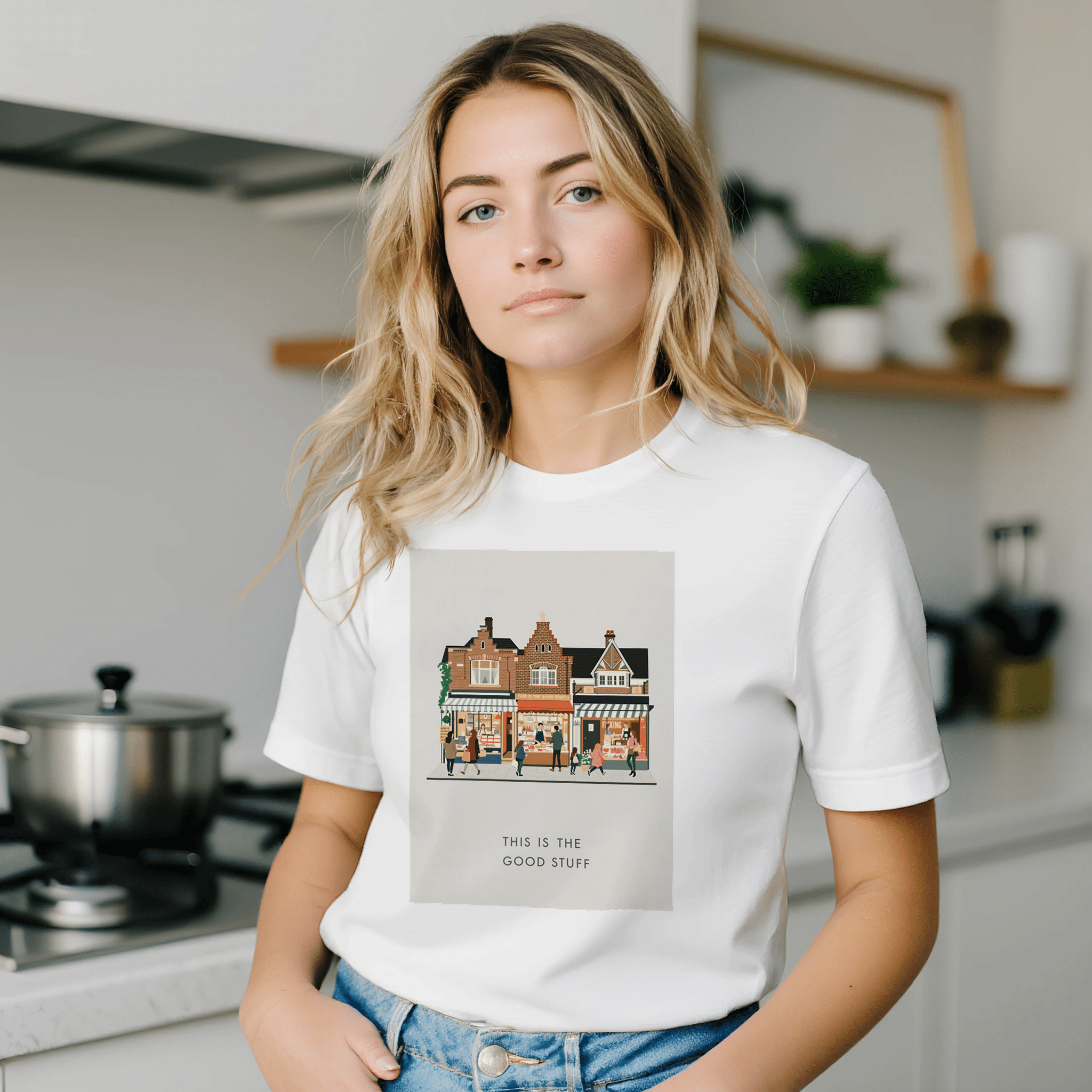 Yorkshire Market Town Saturday Morning British High Street Tee - Wild Thread Co