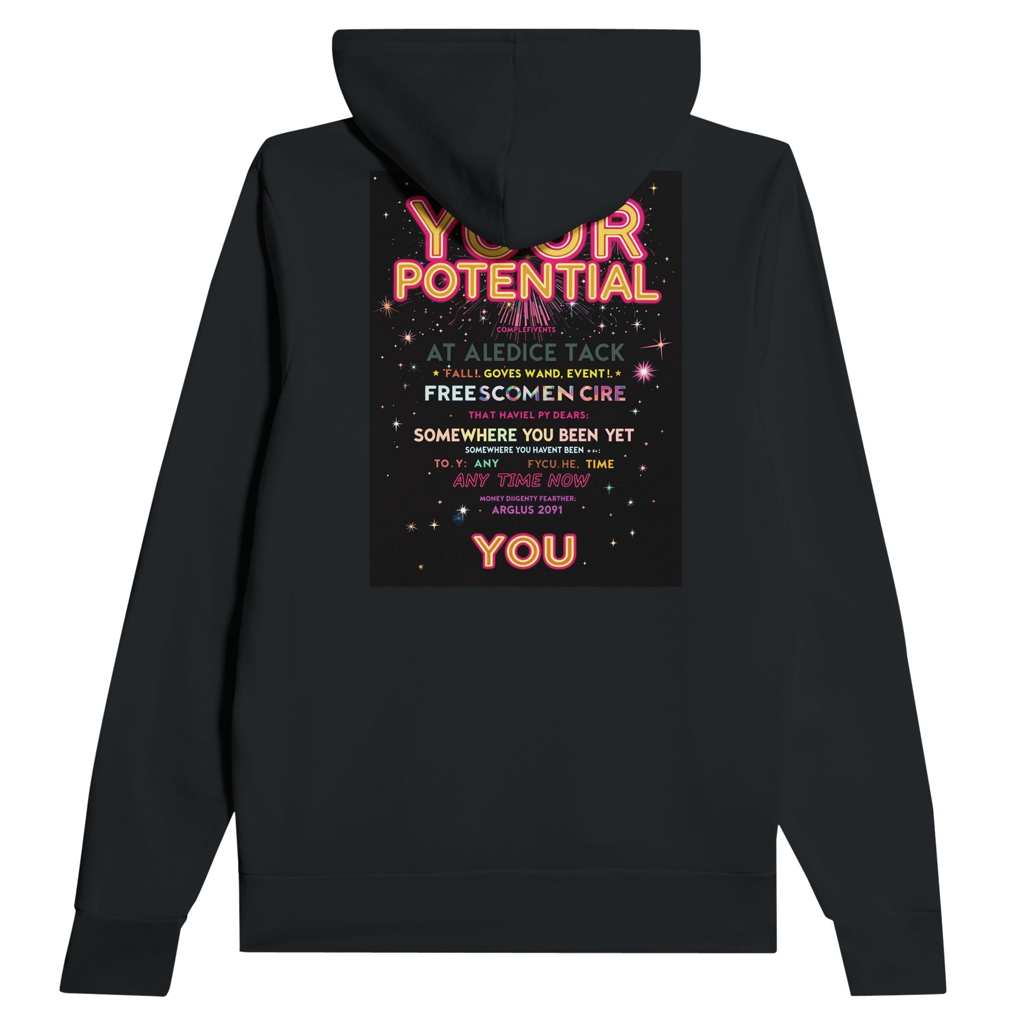 Your Potential Rave Hoodie UK | Festival Hoodie Motivational Graphic - Wild Thread Co