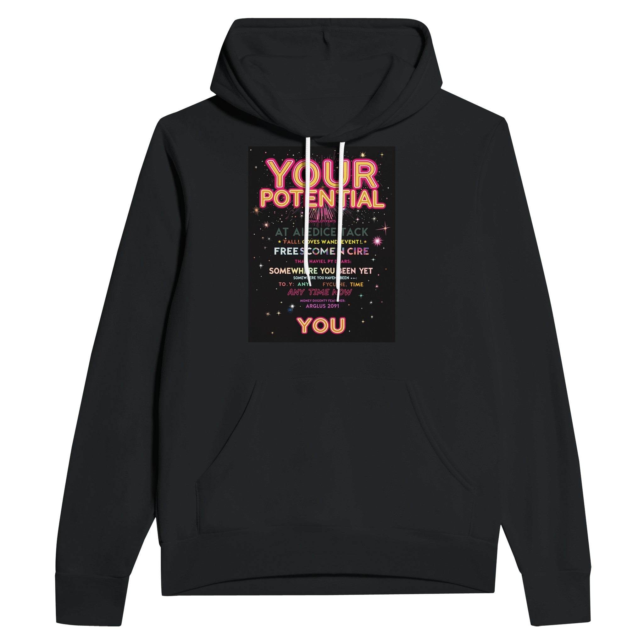 Your Potential Rave Hoodie UK | Festival Hoodie Motivational Graphic - Wild Thread Co