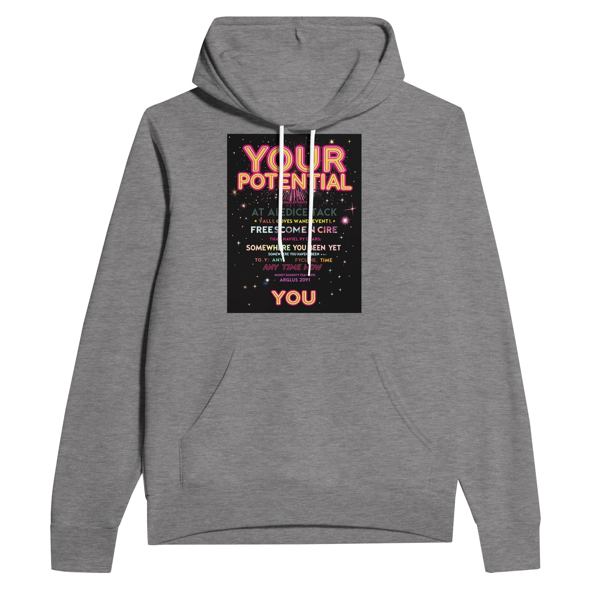 Your Potential Rave Hoodie UK | Festival Hoodie Motivational Graphic - Wild Thread Co