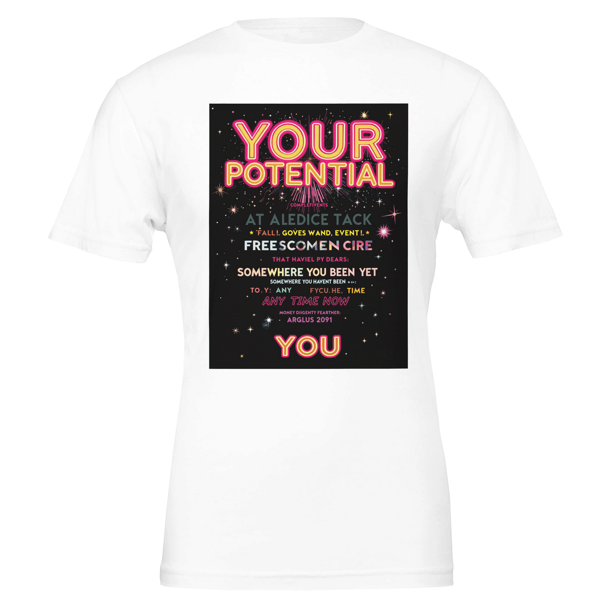 Your Potential Rave Shirt UK | Festival Tee Motivational Graphic - Wild Thread Co