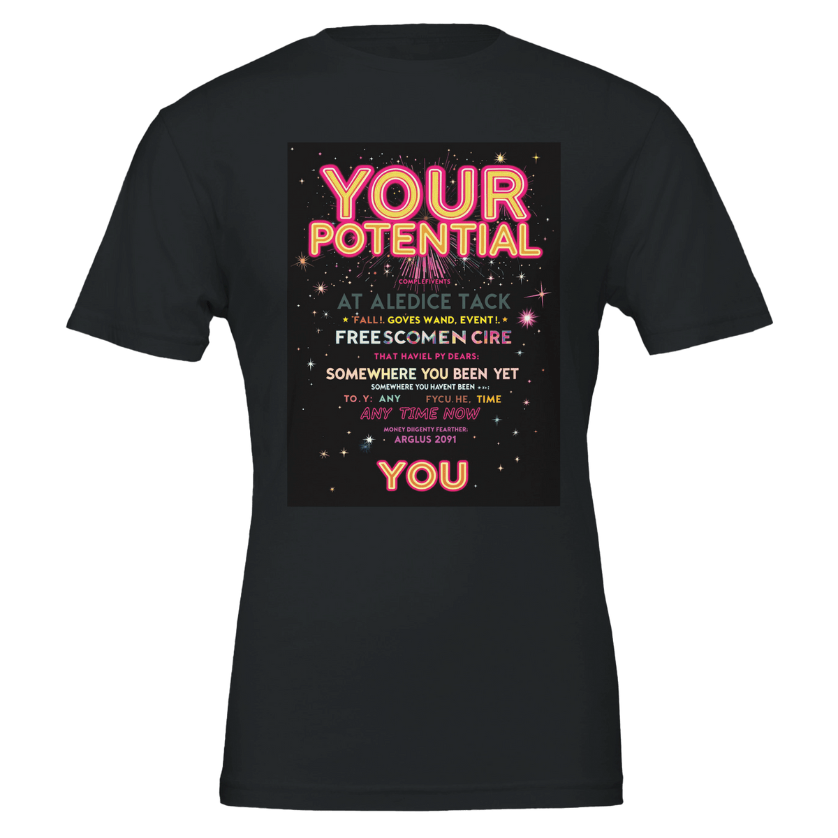 Your Potential Rave Shirt UK | Festival Tee Motivational Graphic - Wild Thread Co