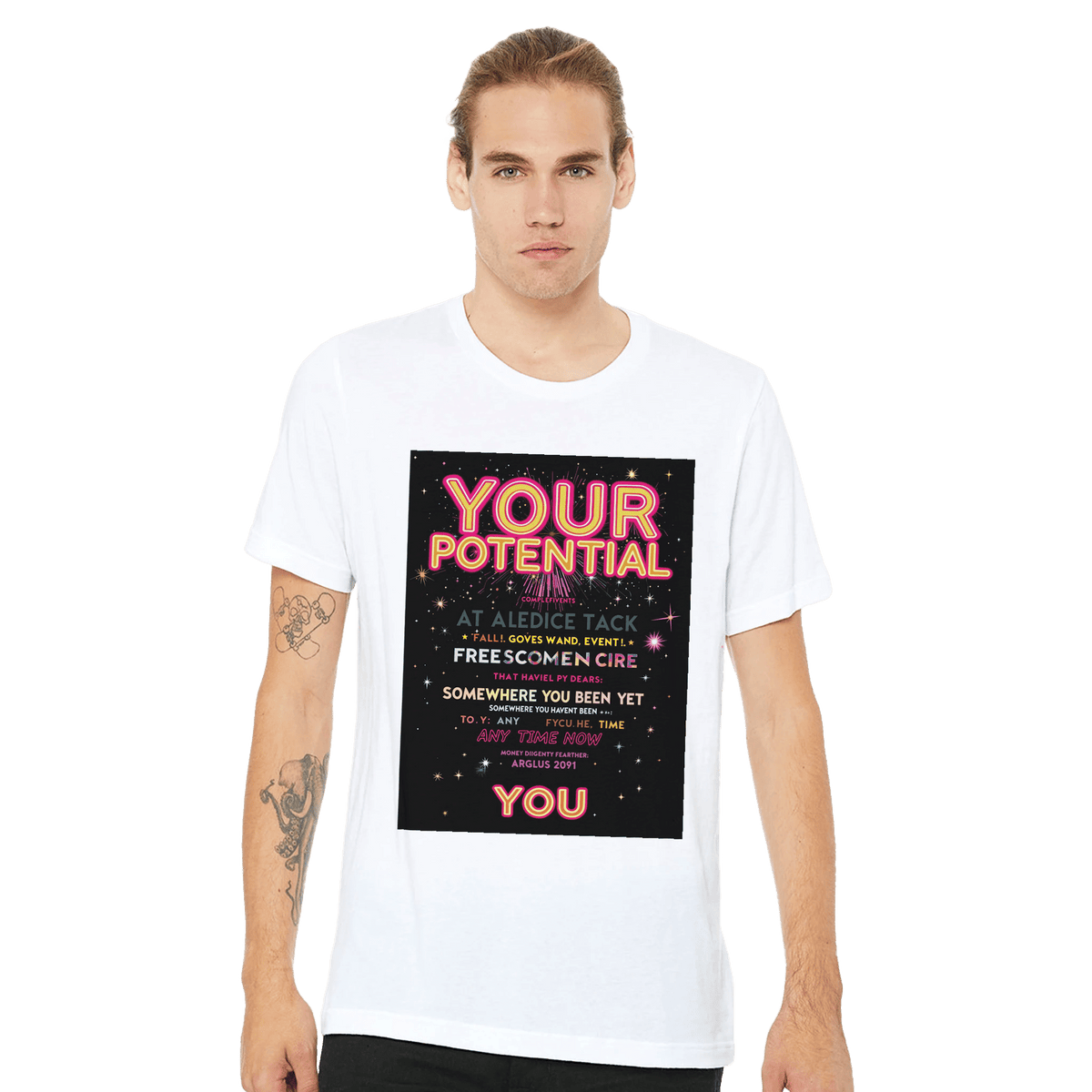 Your Potential Rave Shirt UK | Festival Tee Motivational Graphic - Wild Thread Co